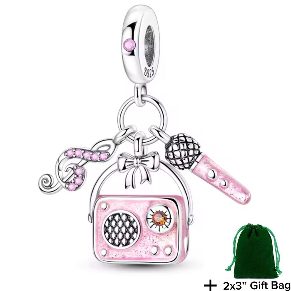 Radio Dangle Charm | 925 Silver | Brand New